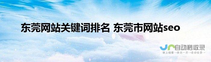 东莞网站SEO公司：提升您网站在搜索引擎中的排名